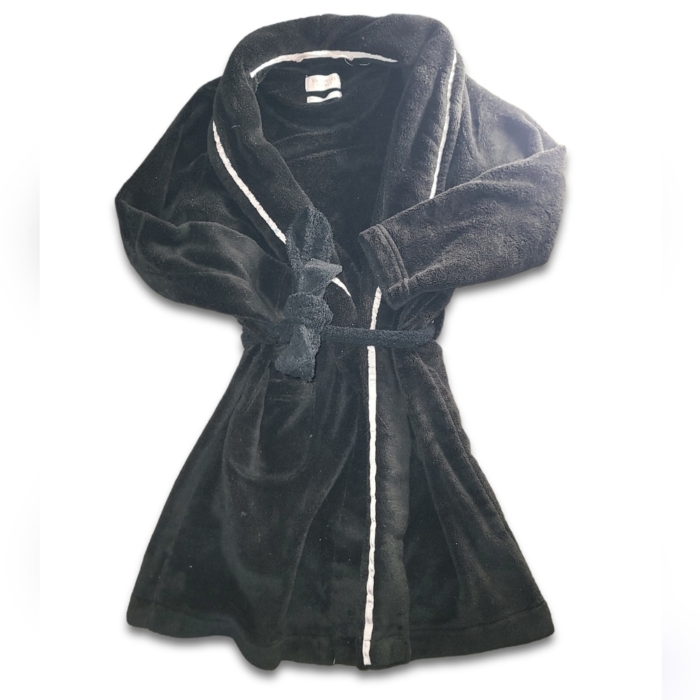 VS Black White Baby Pink Plush Bath Robe